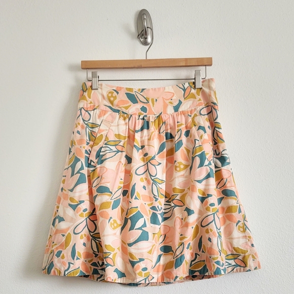 J. Crew Floral Skirt, Sz 4 - Picture 1 of 5